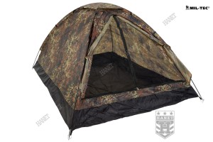 Wojskowy Namiot IGLO SUPER 2-osobowy, Wodoodporny - Flecktarn