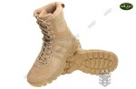 Mil-Tec Męskie Skórzane Buty Wojskowe Taktyczne Ochrona Combat II Geneacji  Khaki