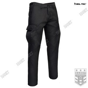 Spodnie Wojskowe Bojówki BDU Proste Nogawki - Czarne