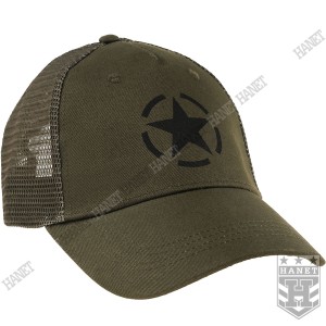 Czapka z Daszkiem Tirówka Trucker Logo MHF  - Olive