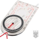 Kompas Wojskowy Płytkowy Busola Mapowa HELIKON SOCUT Mk2 Przezroczysty