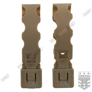 Malice Clip Short Adapter Molle Klips Trok Krótki 2 szt - Coyote