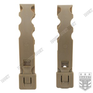 Malice Clip Medium Adapter Molle Klips Trok Średni 2 szt - Coyote