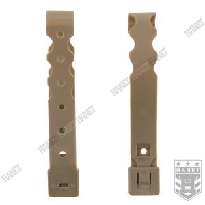 Malice Clip Long Adapter Molle Klips Trok Długi 2 szt - Coyote
