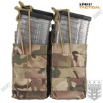 Kombat UK Double Duo Mag Pouch Ładownica na 4 Magazynki Karabinowe AR-15 - Multicam (BTP)