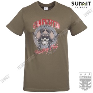 T-Shirt Koszulka Męska Summit Gunfighter Shooting Club Zielona Olive