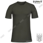 Koszulka Termoaktywna Męska Krótki Rękaw Summit Active Line Oliwkowa Olive