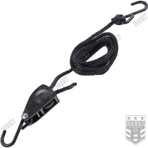 Lina Linka Napinająca do Tarpa Plandek MFH z Grzechotką 6mm x 2m Haczyki