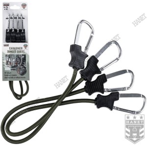 Ekspander z Karabińczykami Fosco Linka Bungee 60cm Mocowanie Olive