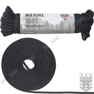 Linka Uniwersalna Fosco Industries 30m 4mm Lina Outdoorowa Czarna