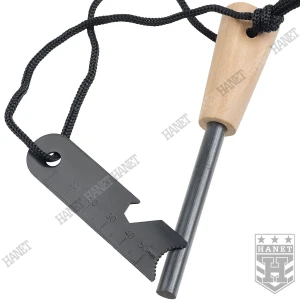 Krzesiwo Magnezowe CAMO FS3 Iskrownik Survival 8mm 3000st C Piaskowe