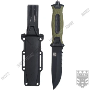 Nóż Taktyczny Wojskowy 101 INC Tactical Ops Tanto Zbijak Etui Czarny/Olive
