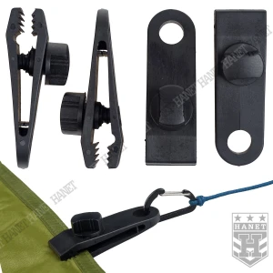 Klipsy do Tarpa Plandeki Namiotu na Paracord Krokodylki Kombat UK 4szt Duże