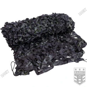 Siatka Maskująca Wojskowa Kombat UK Nylonowy Szkielet 2 x 3m BTP Black