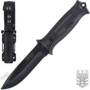 Nóż Taktyczny Wojskowy Survivalowy Full Tang Drop Point Pochwa MOLLE