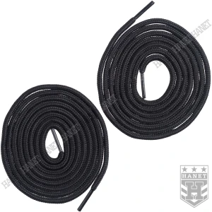 Sznurowadła Nylonowe Wojskowe Kombat Tactical 160 cm Czarne Długie