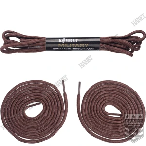 Sznurowadła Nylonowe Wojskowe Kombat Tactical w Opakowaniu 160 cm Brązowe