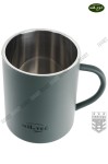 KUBEK TERMICZNY TURYSTYCZNY MIL-TEC PRÓŻNIOWY STALOWY NIERDZEWNY 450ml Oliv